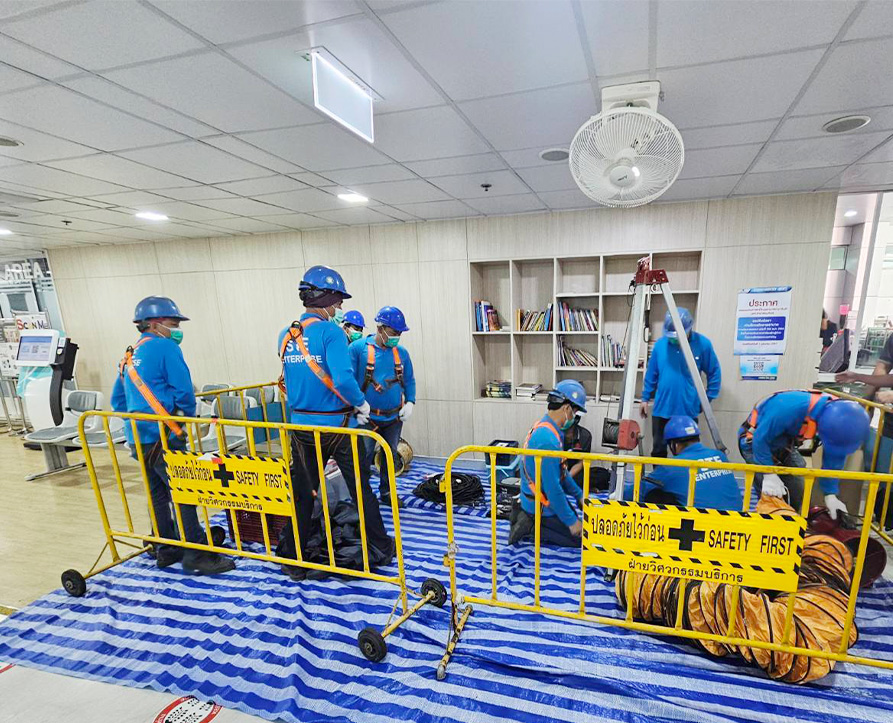 งานปรับปรุงปั๊มสูบน้ำฝน