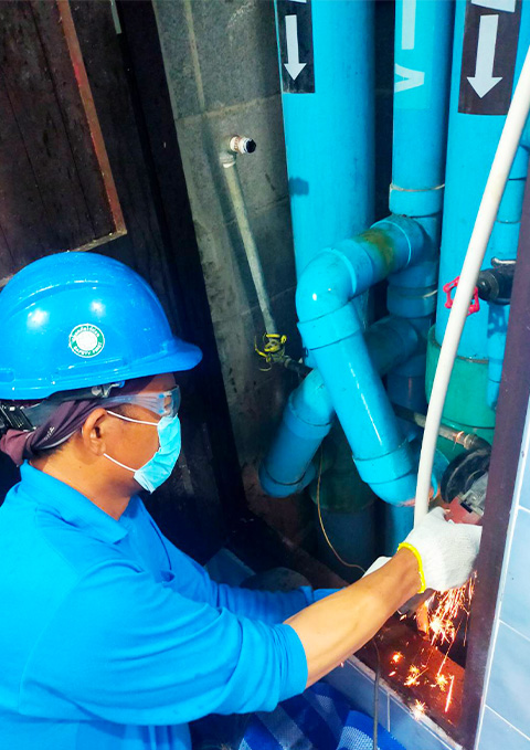 งานปรับปรุงท่อ RISER