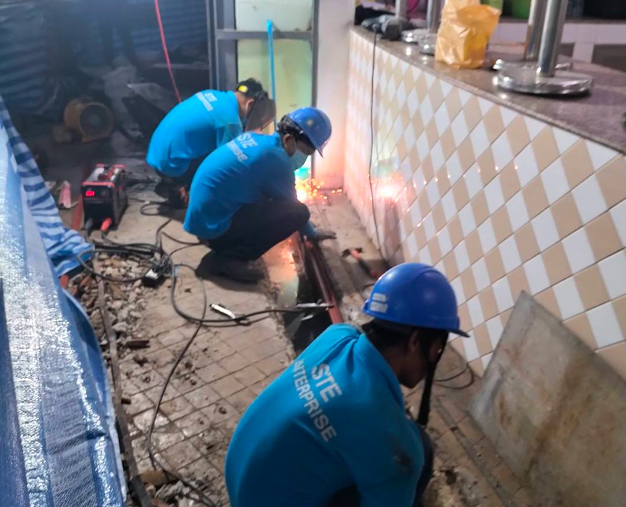 งานปรับปรุงฝาบ่อน้ำทิ้ง