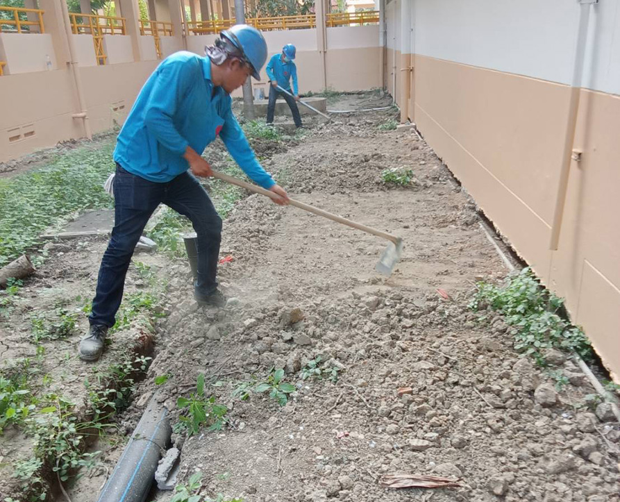 งานเดินระบบท่อน้ำดีและน้ำเสีย