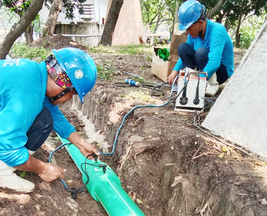 งานเดินระบบท่อน้ำดีและน้ำเสีย