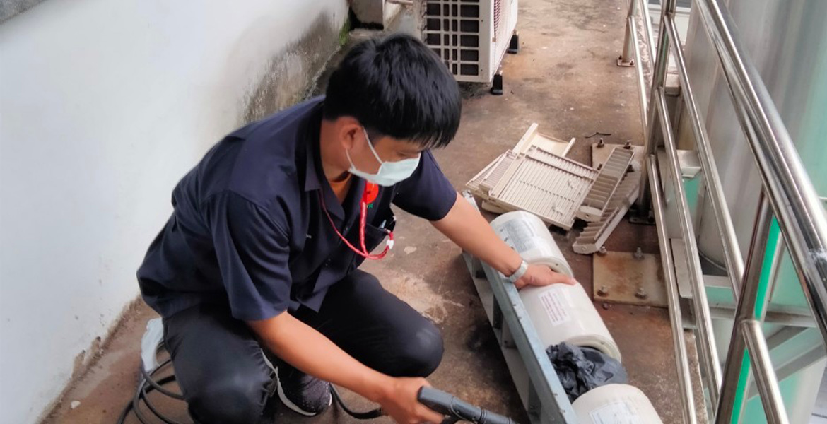 ดูแลบำรุงรักษาเครื่องปรับอากาศ